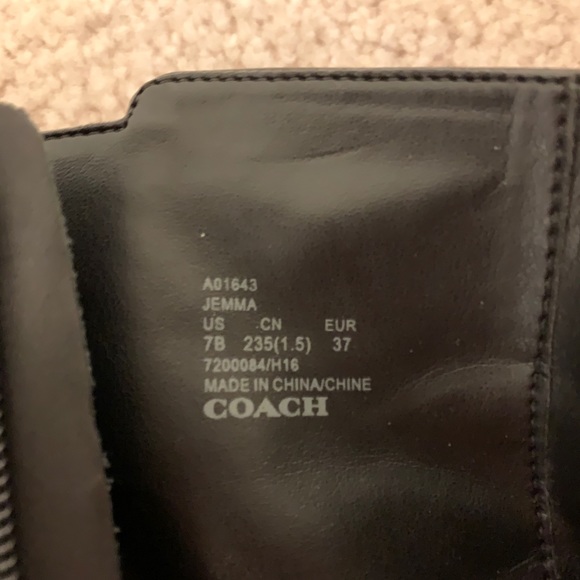 Coach Jemma Heeled Black Bootie - Picture 10 of 10